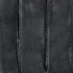 Men’s Three-Point Leather Driving Gloves With Wristwatch Cut-out -Fashion Accessories Shop mens leather watch gloves black stitching