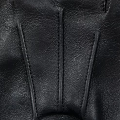 Men’s Three-Point Leather Driving Gloves With Wristwatch Cut-out -Fashion Accessories Shop mens leather watch gloves black three points