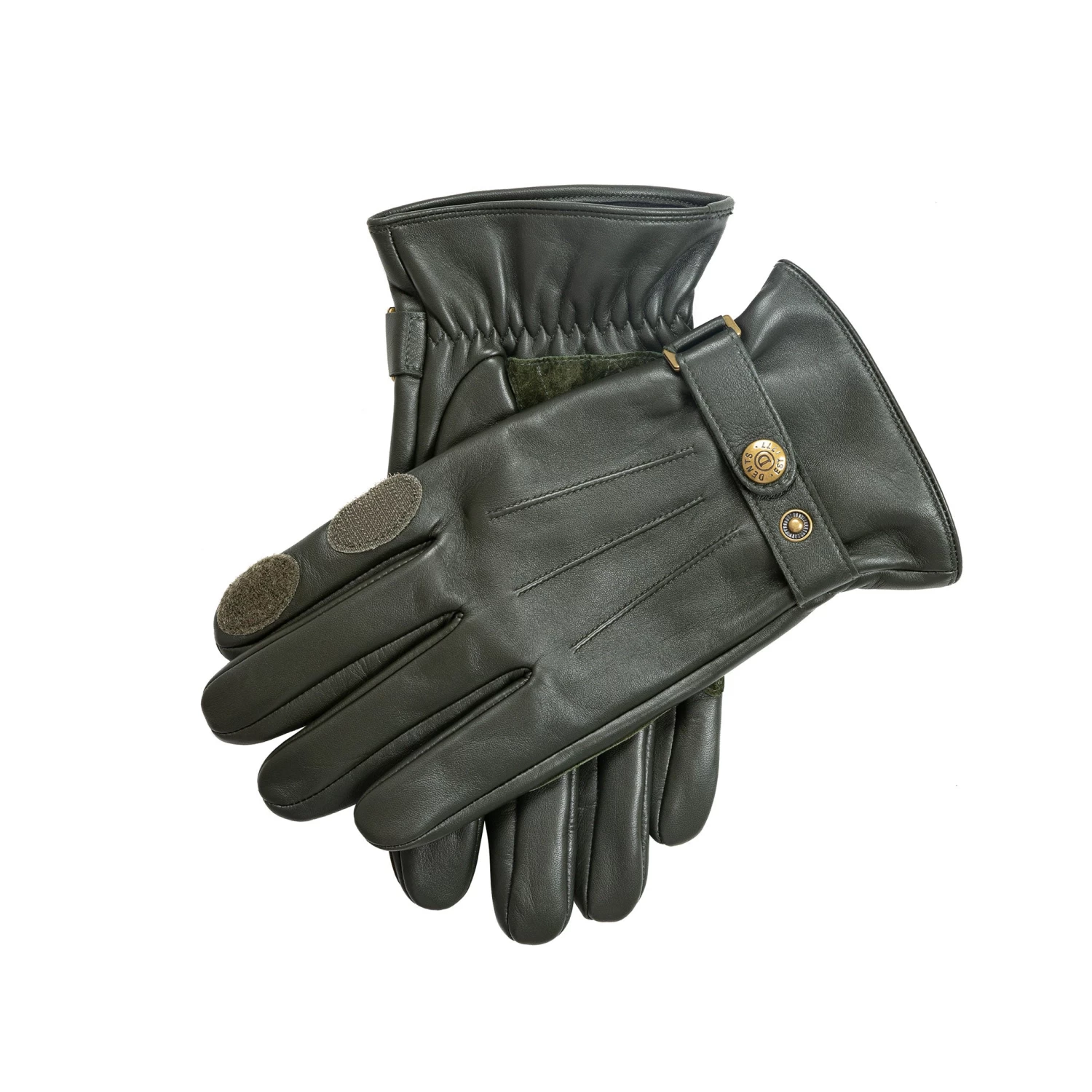 Men’s Three-Point Leather Shooting Gloves With Suede Palm 2 Men’s Three-Point Leather Shooting Gloves With Suede Palm - Image 2