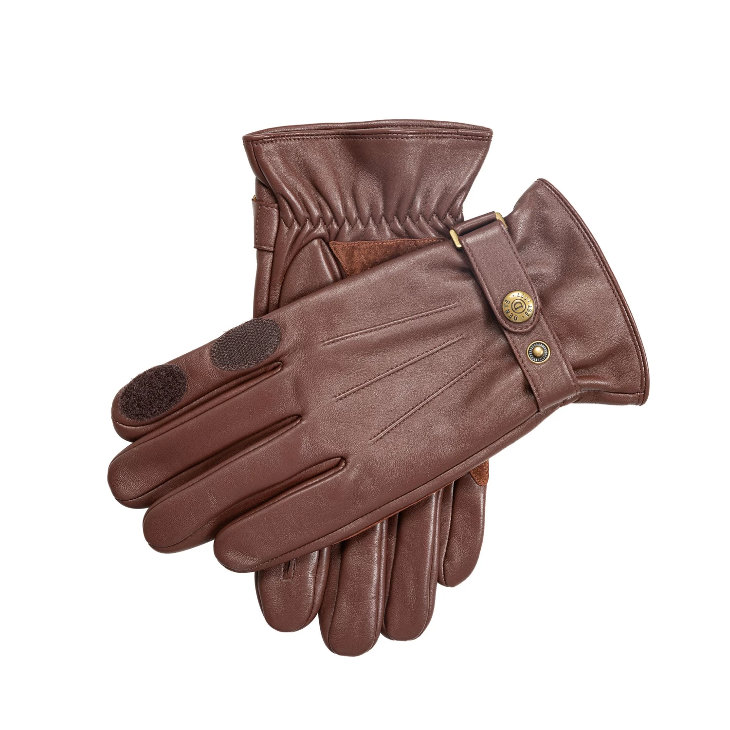 Men’s Three-Point Leather Shooting Gloves With Suede Palm 1 Men’s Three-Point Leather Shooting Gloves With Suede Palm
