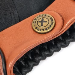 Men's The Suited Racer Touchscreen Leather Driving Gloves -Fashion Accessories Shop mens the suited racer leather driving gloves tan black strap