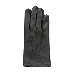 Men's The Suited Racer Touchscreen Three-Point Leather Gloves -Fashion Accessories Shop mens the suited racer leather gloves black back