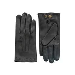 Men's The Suited Racer Touchscreen Three-Point Leather Gloves -Fashion Accessories Shop mens the suited racer leather gloves black both gloves