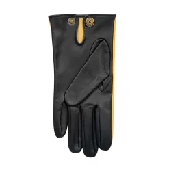 Men's The Suited Racer Touchscreen Three-Point Leather Gloves -Fashion Accessories Shop mens the suited racer leather gloves cork black palm