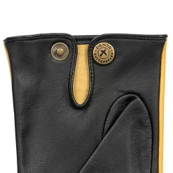 Men's The Suited Racer Touchscreen Three-Point Leather Gloves -Fashion Accessories Shop mens the suited racer leather gloves cork black palm button