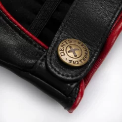 Men's The Suited Racer Touchscreen Leather Driving Gloves With Wristwatch Cut-out -Fashion Accessories Shop mens the suited racer watch leather gloves black berry button