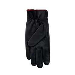 Men's The Suited Racer Touchscreen Leather Driving Gloves With Wristwatch Cut-out -Fashion Accessories Shop mens the suited racer watch leather gloves black berry palm