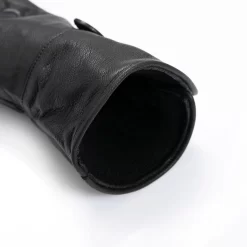 Men's The Suited Racer Touchscreen Water-Resistant Wool-Lined Goatskin Leather Gauntlet Gloves -Fashion Accessories Shop mens the suited racer water resistant gloves black open cuff