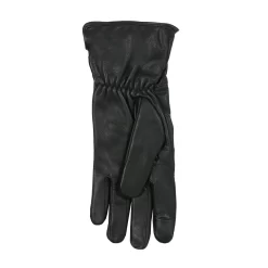 Men's The Suited Racer Touchscreen Water-Resistant Wool-Lined Goatskin Leather Gauntlet Gloves -Fashion Accessories Shop mens the suited racer water resistant gloves black palm