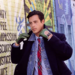 Men’s Touchscreen Three-Colour Leather Driving Gloves -Fashion Accessories Shop mensleathertouchscreengreendrivinggloves 2