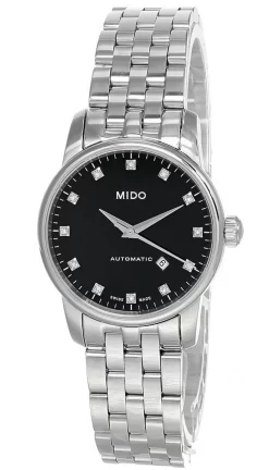 MIDO Baroncelli 29MM SS Diamond Black Dial Women's Watch M7600.4.68.1