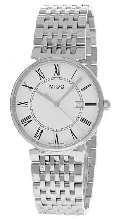 MIDO Dorada 38MM Quartz SS White Dial Men's Watch M033.410.11.013.00