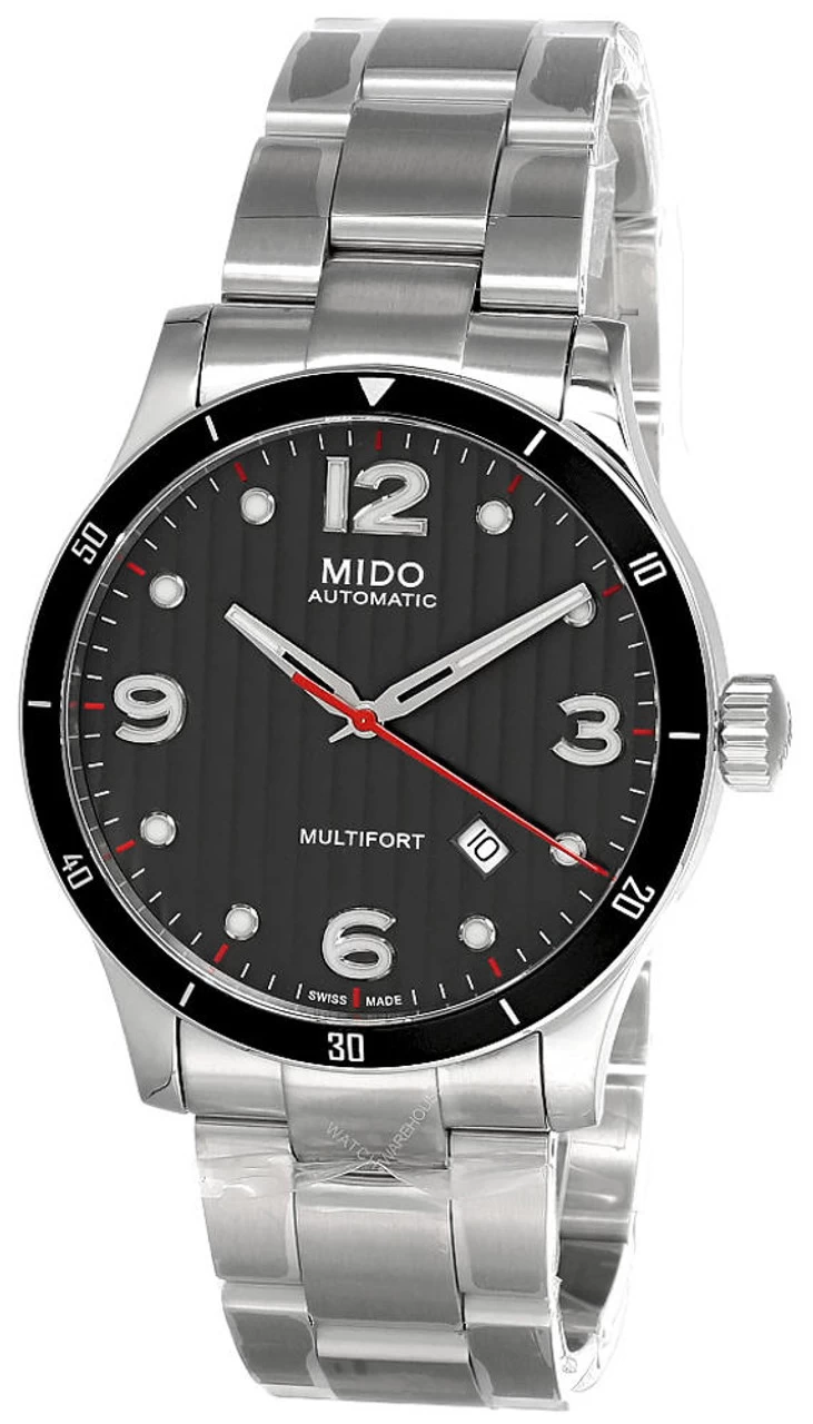 MIDO Multifort 42MM AUTO SS Black Dial Men's Watch M025.407.11.061.00 1 MIDO Multifort 42MM AUTO SS Black Dial Men's Watch M025.407.11.061.00
