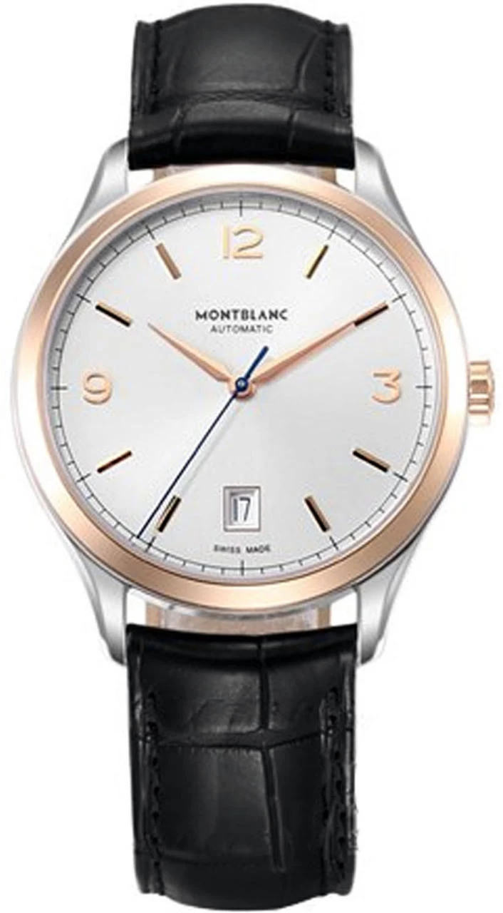 MONTBLANC Heritage 18K 38MM Auto Silvery-White Dial Men's Watch 112521 1 MONTBLANC Heritage 18K 38MM Auto Silvery-White Dial Men's Watch 112521