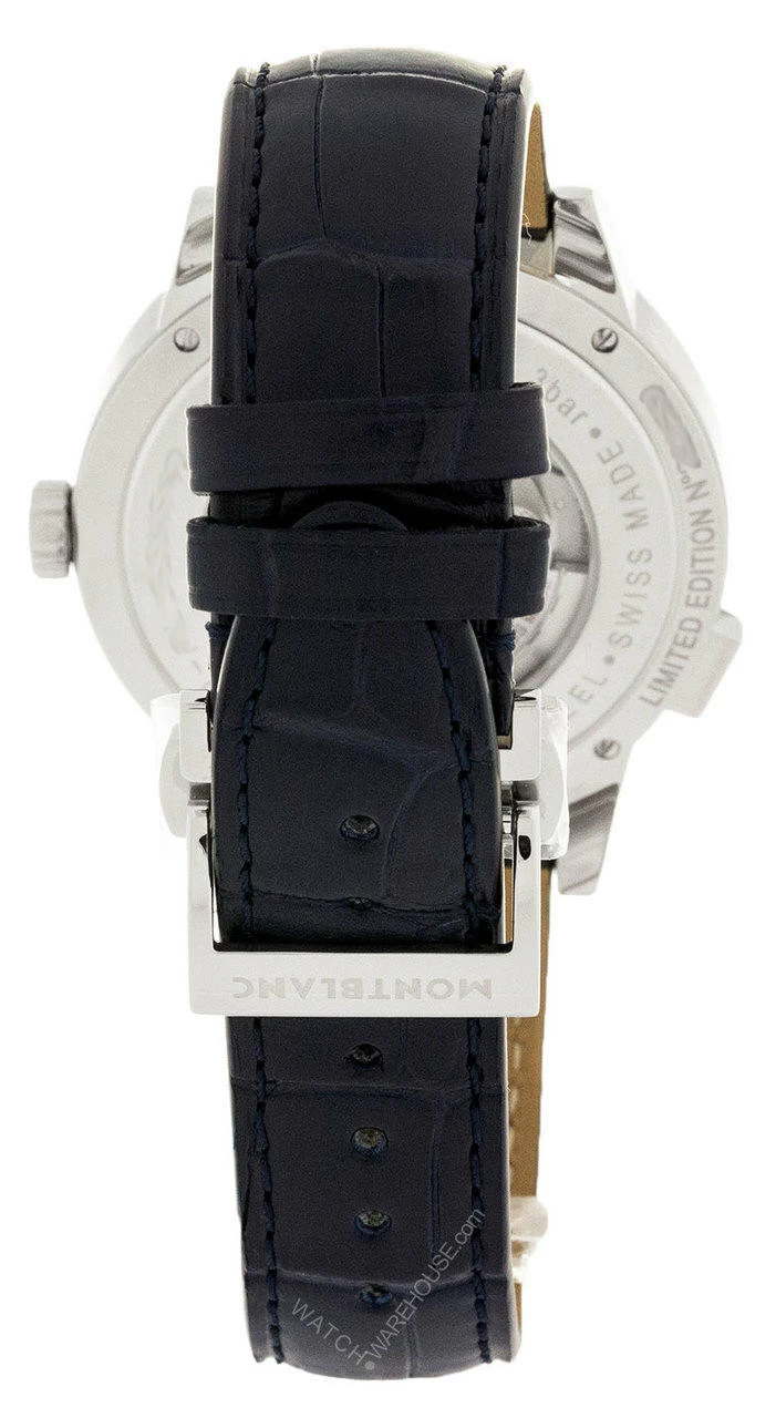 MONTBLANC Spirit Orbis Terrarum Asian UNICEF Leather Men's Watch 116534 2 MONTBLANC Spirit Orbis Terrarum Asian UNICEF Leather Men's Watch 116534 - Image 2