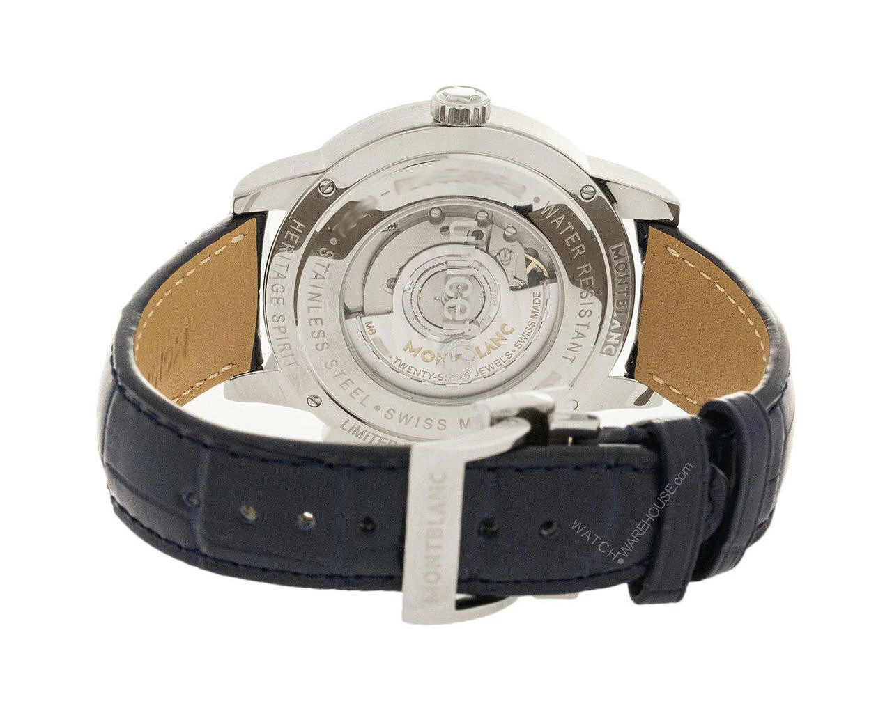 MONTBLANC Spirit Orbis Terrarum Asian UNICEF Leather Men's Watch 116534 3 MONTBLANC Spirit Orbis Terrarum Asian UNICEF Leather Men's Watch 116534 - Image 3