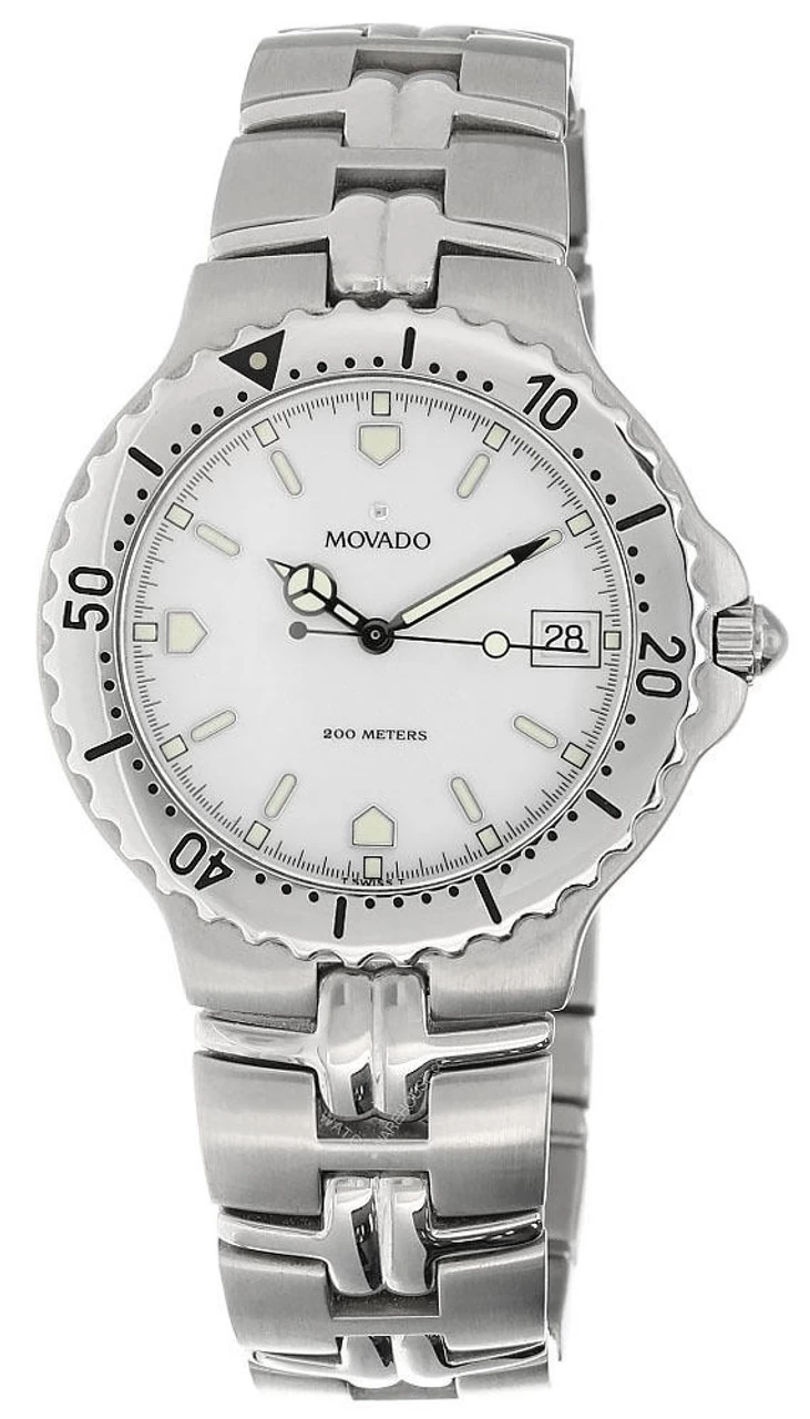 MOVADO 38MM Quartz Stainless Steel White Dial Men's Watch 91-C2-881 1 MOVADO 38MM Quartz Stainless Steel White Dial Men's Watch 91-C2-881