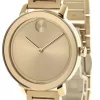 MOVADO Bold 34MM Quartz S-Steel Gold Museum Dial Women's Watch 3600648