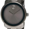 MOVADO Bold 42MM Quartz SS Gunmetal Gray Dial Men's Watch 3600259