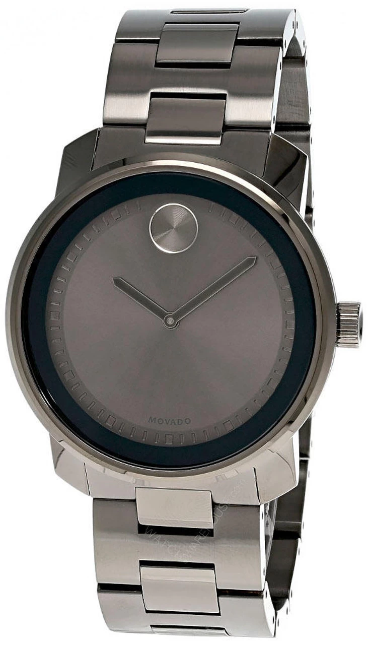 MOVADO Bold 42MM Quartz SS Gunmetal Gray Dial Men's Watch 3600259 1 MOVADO Bold 42MM Quartz SS Gunmetal Gray Dial Men's Watch 3600259