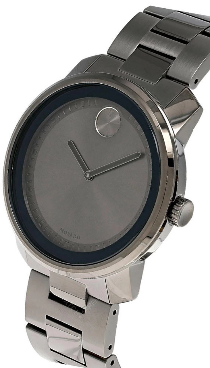MOVADO Bold 42MM Quartz SS Gunmetal Gray Dial Men's Watch 3600259 2 MOVADO Bold 42MM Quartz SS Gunmetal Gray Dial Men's Watch 3600259 - Image 2
