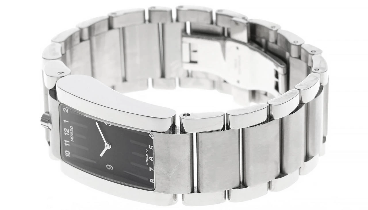 MOVADO Elliptica Automatic S-Steel Black Dial Men's Watch 0604830 2 MOVADO Elliptica Automatic S-Steel Black Dial Men's Watch 0604830 - Image 2