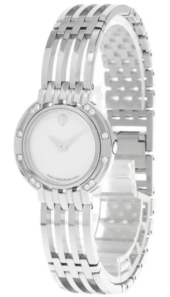 MOVADO Esperanza 26MM Quartz SS MOP Dial Bracelet Women's Watch 0605390