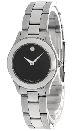 MOVADO Junior Sport QTZ Black Museum Dial Women's Watch 0604680