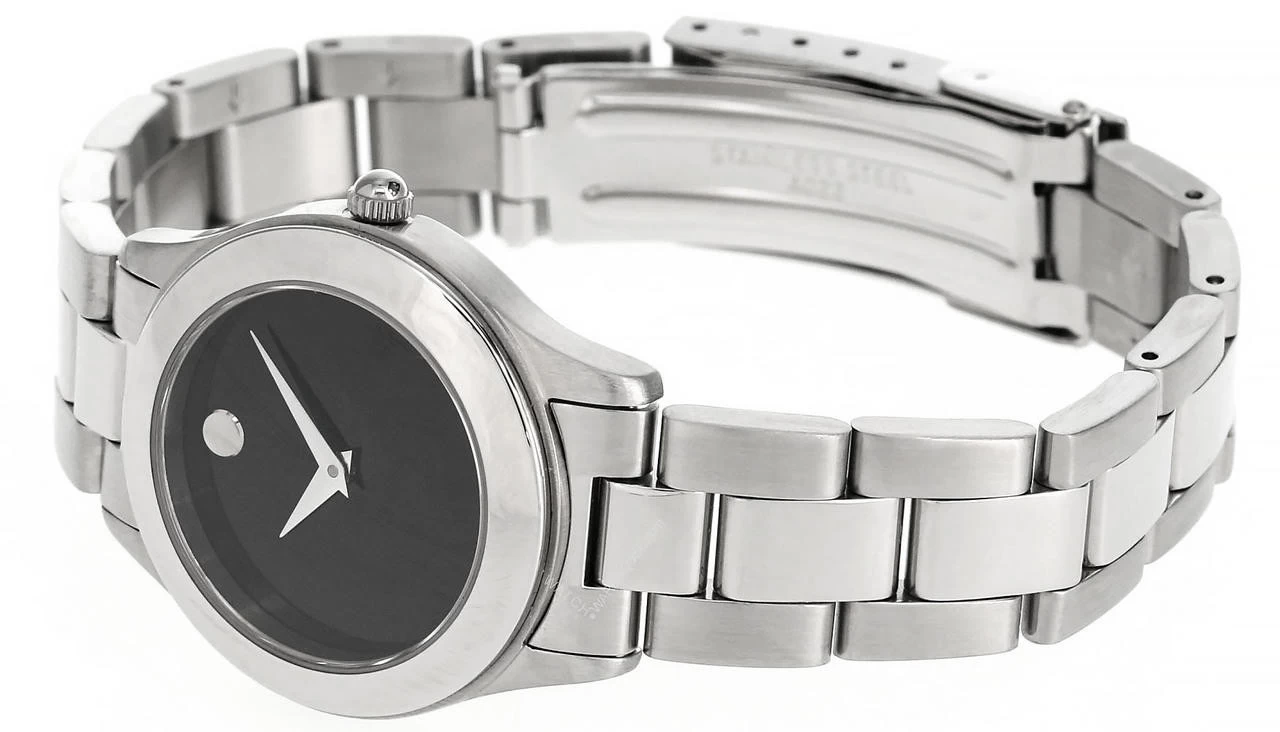 MOVADO Junior Sport QTZ Black Museum Dial Women's Watch 0604680 2 MOVADO Junior Sport QTZ Black Museum Dial Women's Watch 0604680 - Image 2
