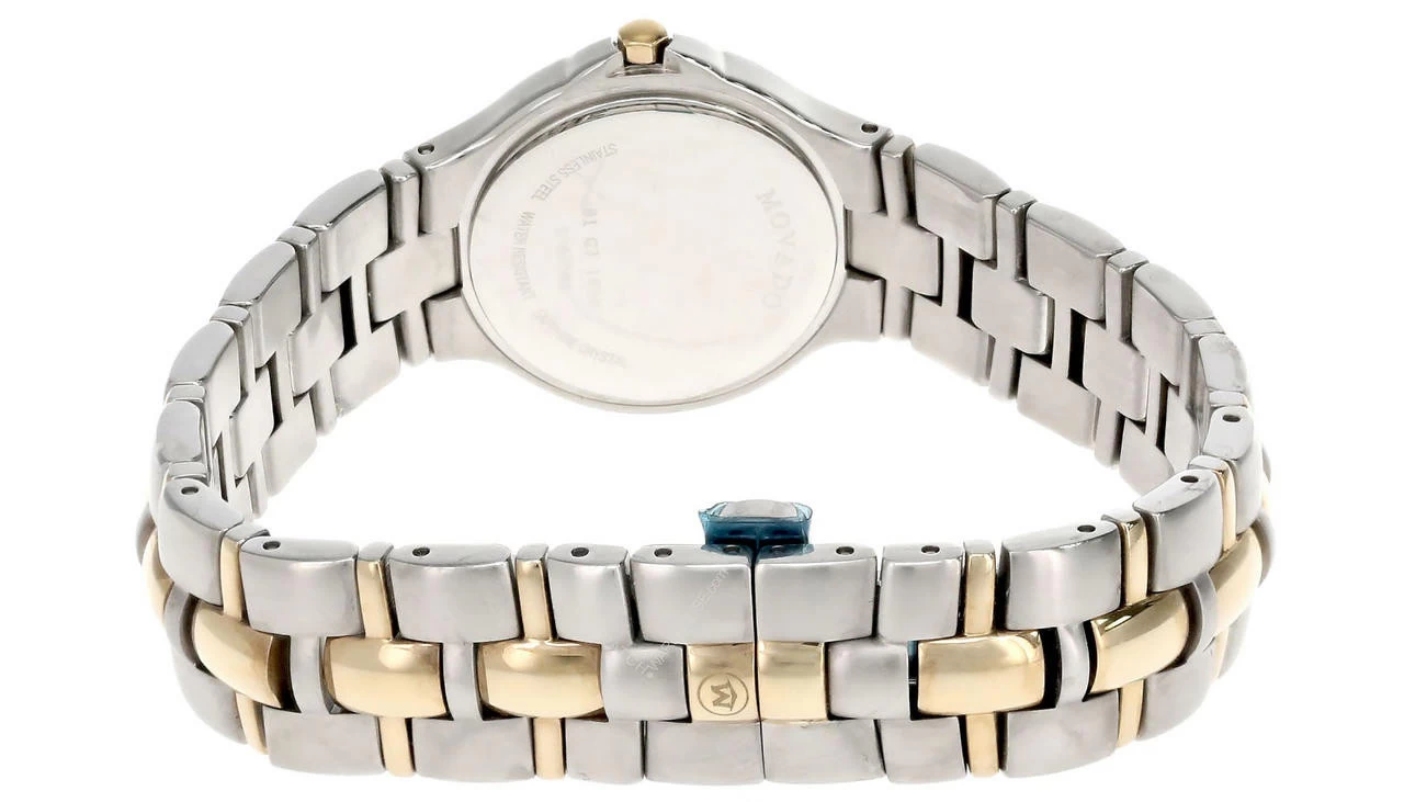 MOVADO Medalist Stainless Steel Black Dial 2-Tone Women's Watch 0604804 3 MOVADO Medalist Stainless Steel Black Dial 2-Tone Women's Watch 0604804 - Image 3