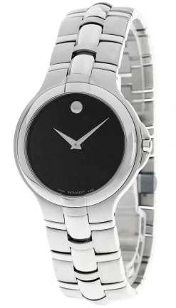 MOVADO Medalist Stainless Steel Black Dial Men's Watch 0604801