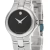 MOVADO Medalist Stainless Steel Black Dial Women's Watch 0604803