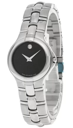 MOVADO Medalist Stainless Steel Black Dial Women's Watch 0604803