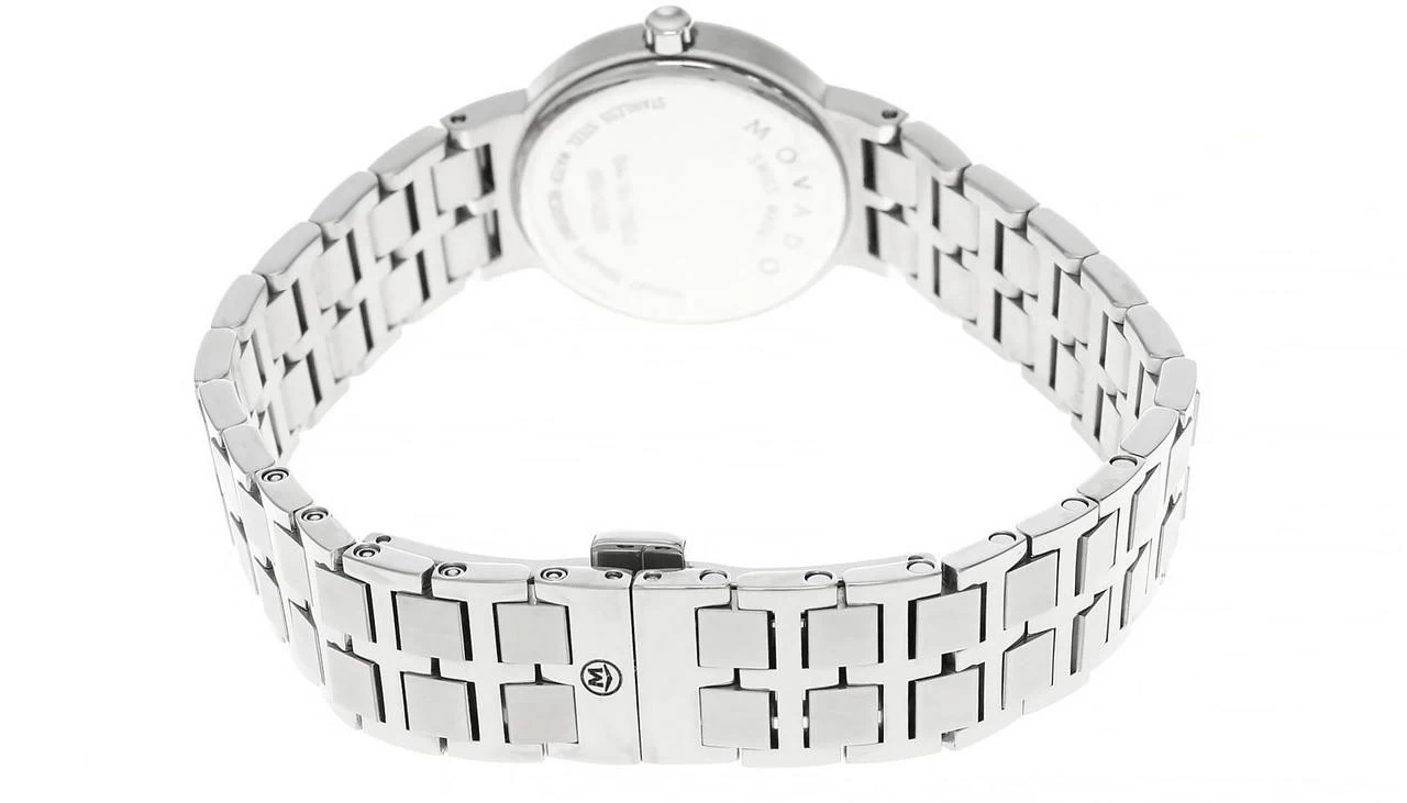 MOVADO Museum 25MM QTZ Stainless Steel Black Dial Women's Watch 0605743 3 MOVADO Museum 25MM QTZ Stainless Steel Black Dial Women's Watch 0605743 - Image 3