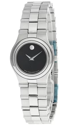 MOVADO Museum 25MM Quartz S-Steel Black Dial Women's Watch 84-G4-853