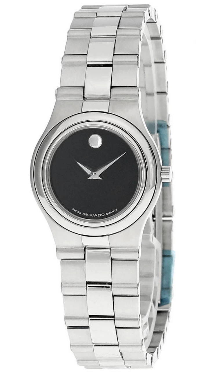 MOVADO Museum 25MM Quartz S-Steel Black Dial Women's Watch 84-G4-853 1 MOVADO Museum 25MM Quartz S-Steel Black Dial Women's Watch 84-G4-853