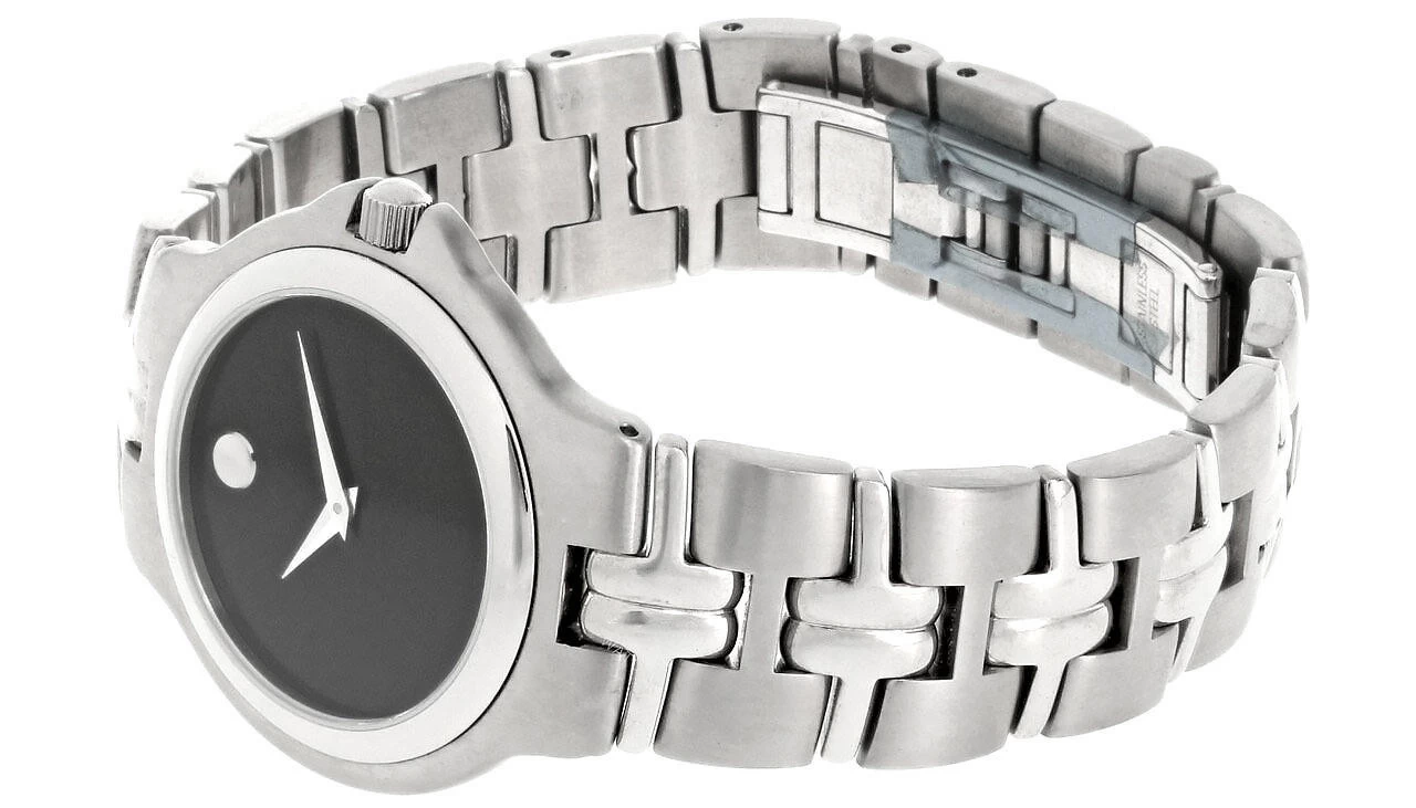 MOVADO Museum Quartz Stainless Steel Black Dial Men's 0602750 2 MOVADO Museum Quartz Stainless Steel Black Dial Men's 0602750 - Image 2