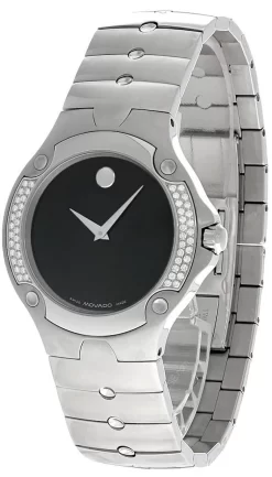 MOVADO Museum Sports Edition 38MM SS Black Dial Unisex Watch 84.G1.1892.D