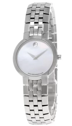 MOVADO Museum SS White Mother Of Pearl Dial Women's Watch 84-A1-1845
