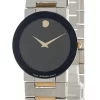 MOVADO Museum Stainless Steel Black Dial 2-Tone Unisex Watch 97.C6.877