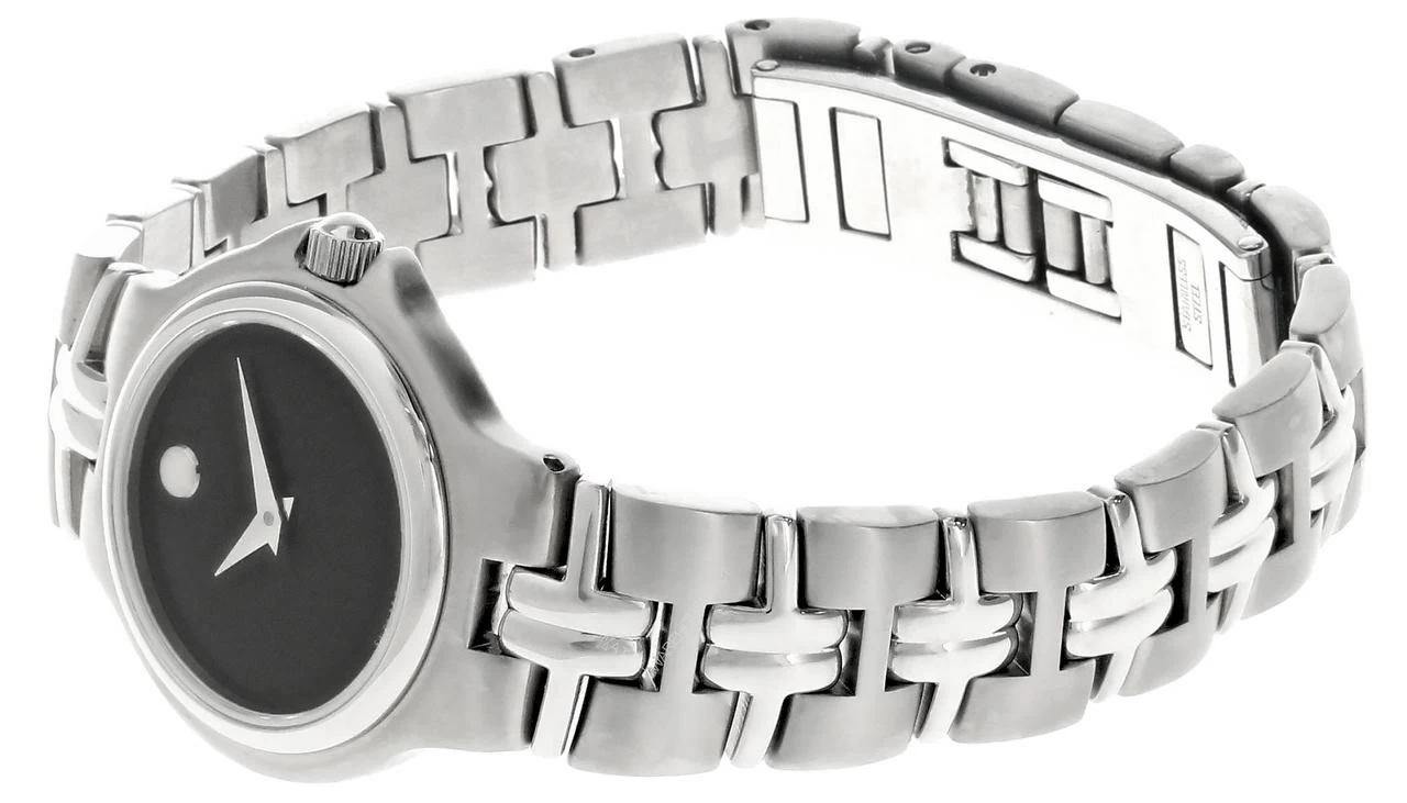 MOVADO Museum Stainless Steel Black Dial Women's Watch 0602753 2 MOVADO Museum Stainless Steel Black Dial Women's Watch 0602753 - Image 2