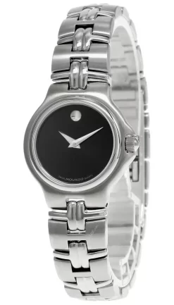 MOVADO Museum Stainless Steel Black Dial Women's Watch 0602753