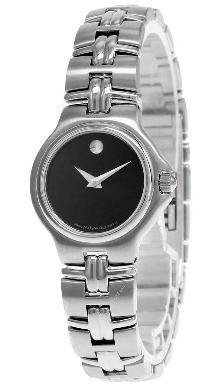 MOVADO Museum Stainless Steel Black Dial Women's Watch 0602753 1 MOVADO Museum Stainless Steel Black Dial Women's Watch 0602753