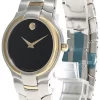 MOVADO Portico Black Museum Dial Two-tone Bracelet Men's Watch 81-G1-1894