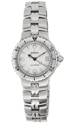 MOVADO Quartz S- Steel White Dial Women's Watch 0603526