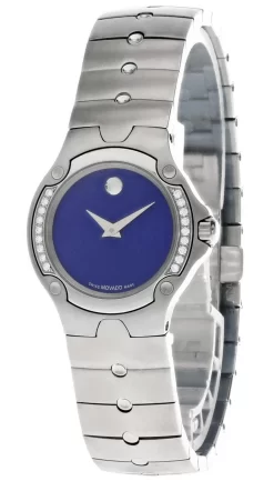 MOVADO Sports Edition Stainless Steel Blue Dial Women's Watch 0604691
