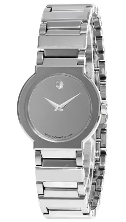 MOVADO Valor 26MM S-Steel Silver Mirror Dial Women's Watch 0604776-S
