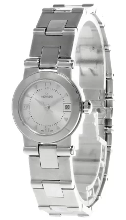 MOVADO Vizio Stainless Steel Silver Dial Bracelet Women's Watch 1605698S