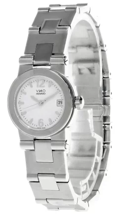 MOVADO Vizio Stainless Steel White Dial Bracelet Women's Watch 1605698W