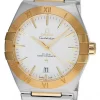 OMEGA Constellation 39MM 18K Yellow Gold SS Bracelet Men's Watch 131.20.39.20.02.002
